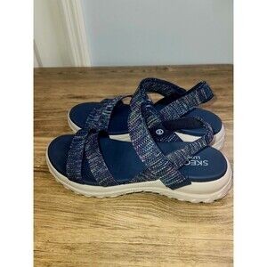 Women's Skechers Reggae Bound Sweet Crush Sandal, Luxe Foam Cushioning US Size 9